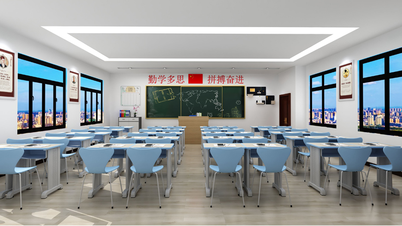 雙柱升降課桌椅